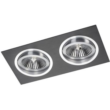 Lumină îngropată deasupra plafonului ALCAZAR LMF.AZ142BC 2x50W/G53/AR111 de la Lumifall