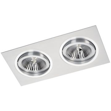 Lumină îngropată deasupra plafonului ALCAZAR LMF.AZ142SC 2x50W/G53/AR111 de la Lumifall