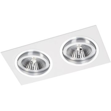 Lumină îngropată deasupra plafonului ALCAZAR LMF.AZ142WC 2x50W/G53/AR111 de la Lumifall