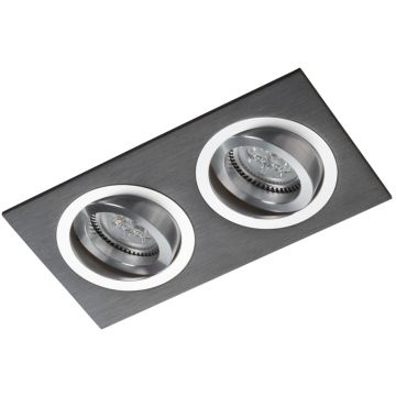 Lumină îngropată deasupra plafonului ALCAZAR LMF.AZ542BC 2x50W/G5,3/MR16 de la Lumifall