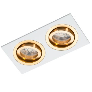 Lumină îngropată deasupra plafonului ALCAZAR LMF.AZ542WG 2x50W/MR16 IP20 de la Lumifall