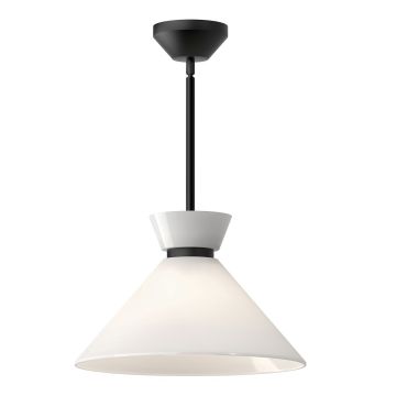Lampă cu pendul Halston ALM-HALSTON-P-M-BK 1x60W/E27 IP20 de la Elstead Lighting