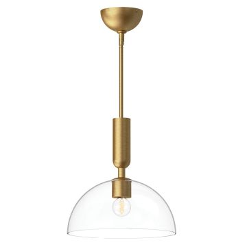 Lampă cu pendul Jude ALM-JUDE-P-GD-CL 1x60W/E27 IP20 de la Elstead Lighting