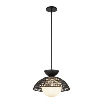 Lampă cu pendul Perth ALM-PERTH-P-BK 1x60W/E27 IP20 de la Elstead Lighting