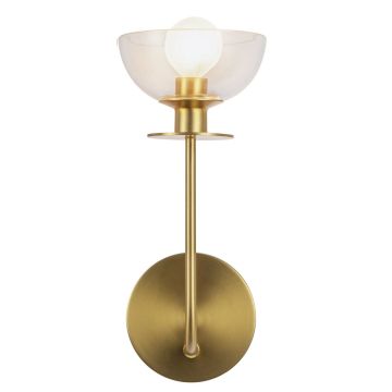 Aplique de perete Sylvia ALM-SYLVIA-1WB-BG-CL 1x40W/E14 IP20 de la Elstead Lighting