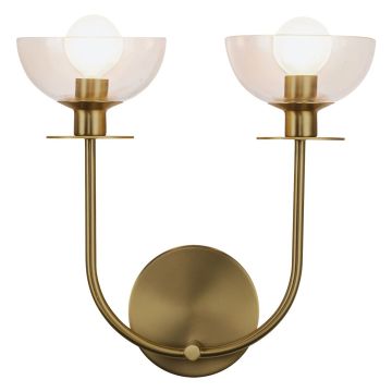Aplique de perete Sylvia ALM-SYLVIA-2WB-BG-CL 2x40W/E14 IP20 de la Elstead Lighting