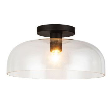 Lampă de tavan Sylvia ALM-SYLVIA-SF-BK-CL 1x60W/E27 IP20 de la Elstead Lighting