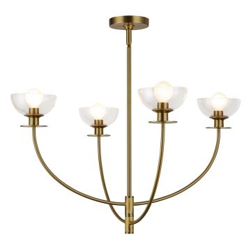 Candelabru Sylvia ALM-SYLVIA4-BG-CL 4x40W/E14 IP20 de la Elstead Lighting