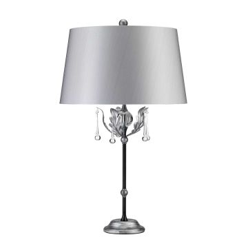 Lampă de masă AMARILLI AML-TL-BLK-SIL 1x60W/E27 de la Elstead Lighting