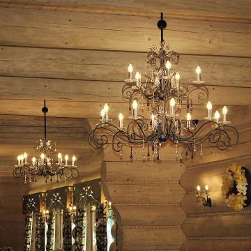Candelabru AMARILLI AML15-BRONZE 15x60W/E14 de la Elstead Lighting