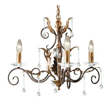 Candelabru AMARILLI AML3-BRONZE 3x60W/E14 de la Elstead Lighting