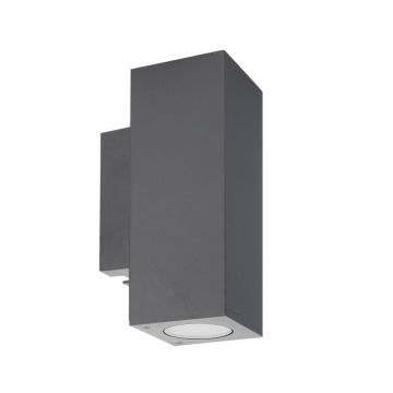 Aplique de perete SANDVIK 1731GR 2700K 2x3.9W/GU10 530LM IP65 de la Norlys