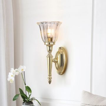Aplique de perete DRYDEN BATH-DRYDEN1-PB 1x40W/G9 IP44 de la Elstead Lighting