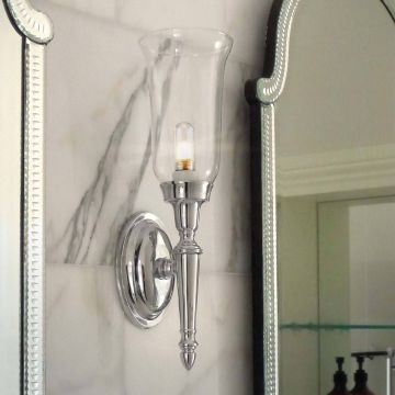 Aplique de perete DRYDEN BATH-DRYDEN2-PN 1x40W/G9 IP44 de la Elstead Lighting