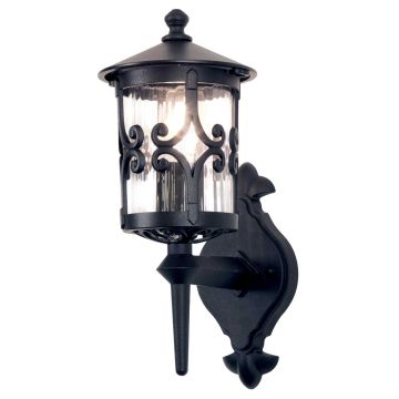 Aplique de perete HEREFORD BL10-BLACK 1x60W/E27 IP23 de la Elstead Lighting
