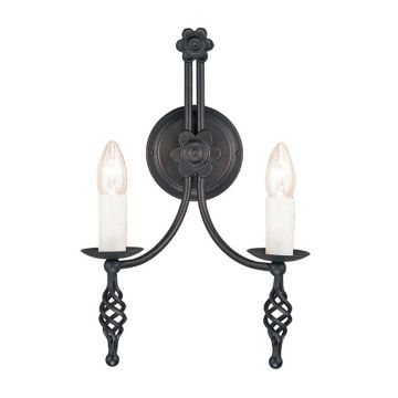 Aplique de perete BELFRY BY2-BLACK 2x60W/E14 de la Elstead Lighting