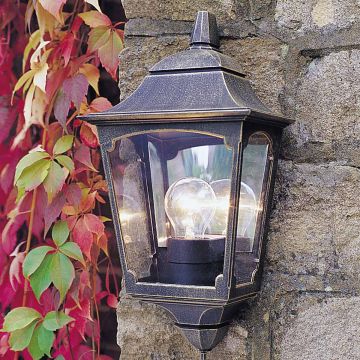 Aplique de perete CHAPEL CP7-2-BLACK 1x60W/E27 IP44 de la Elstead Lighting