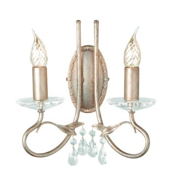 Aplique de perete CHRISTINA CRT2-SILVER-GOLD 2x60W/E14 de la Elstead Lighting