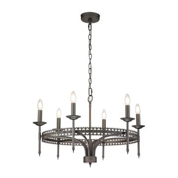 Candelabru CROWN CROWN6 6x60W/E14 de la Elstead Lighting