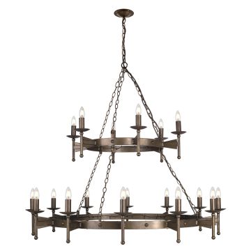 Candelabru CROMWELL CW18-OLD-BRZ 18x60W/E14 de la Elstead Lighting