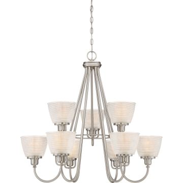 Candelabru DUBLIN QZS-DBN5009BN 9x60W/E27 de la Quoizel