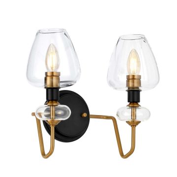 Aplique de perete ARMAND DL-ARMAND2-AB 2x40W/E14 de la Elstead Lighting