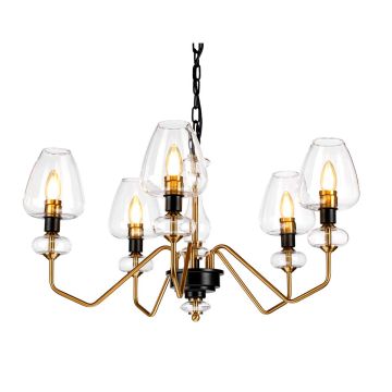 Candelabru ARMAND DL-ARMAND5-AB 5x40W/E14 de la Elstead Lighting