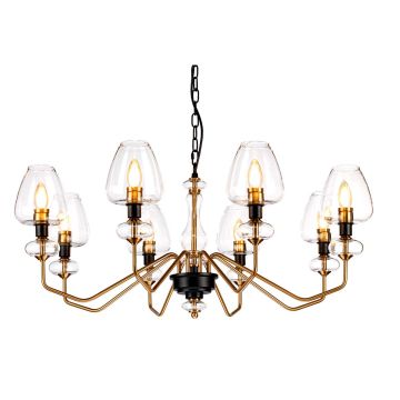 Candelabru ARMAND DL-ARMAND8-AB 8x40W/E14 de la Elstead Lighting