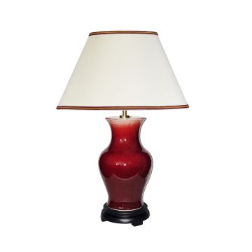Lampă de masă Oxblood DL-MAJIN-SMALL-TL-OXB 1x60 W/E27 de la Elstead Lighting