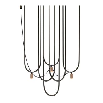 Lampă cu pendul Udin 9784 3x10W/GU10 IP20 de la Antigo