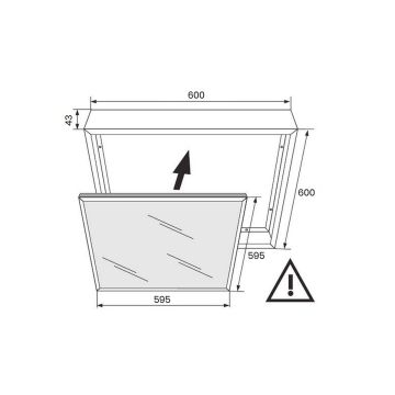 Set de montare LED PANEL EKP9131 IP20 de la Eko Light