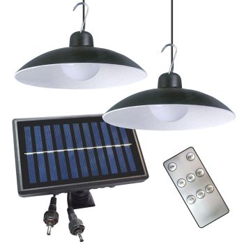 Lampă solară SATURN EKO9151 4000K 2x12W/LED 150lm IP44 de la Eko Light