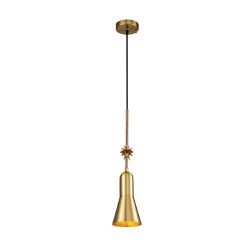 Lampă cu pendul Etoile ETOILE-P-S-AB 1x60 W/E27 de la Elstead Lighting