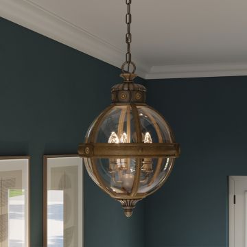 Lampă cu pendul ADAMS FE-ADAMS-3P-BRZ 3x60W/E14 de la Feiss