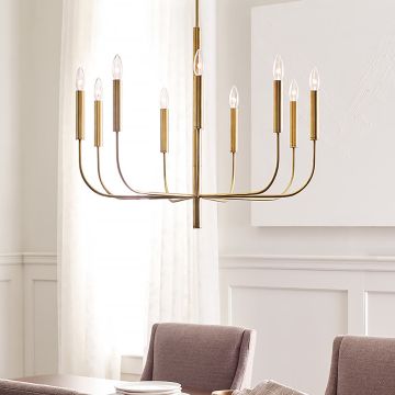 Candelabru BRIANNA FE-BRIANNA9-BB 9x60W/E14 de la Feiss