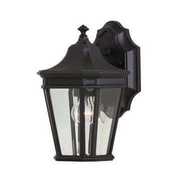 Aplique de perete COTSWOLD LANE FE-COTSLN2-S-BK 1x60W/E27 IP44 de la Feiss