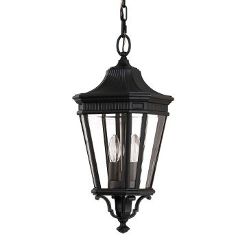 Lampă cu pendul COTSWOLD LANE FE-COTSLN8-M-BK 2x60W/E14 IP23 de la Feiss