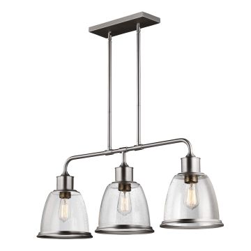 Lampă cu pendul HOBSON FE-HOBSON-3P-SN 3x75W/E27 de la Feiss