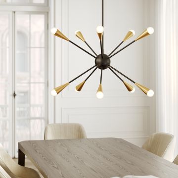 Candelabru JAX FE-JAX10-MB 3000K 10x3,5W/G9 3200LM de la Feiss