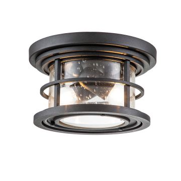 Lustră de tavan Lighthouse FE-LIGHTHOUSE-F-BLK 2x40W/E27 IP44 de la Feiss