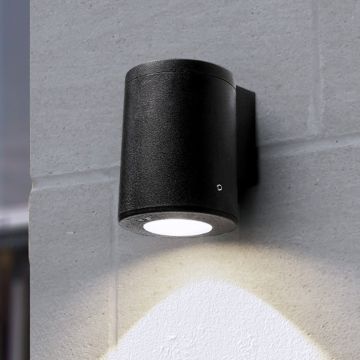 Aplique de perete Franca FMG-FRANCA90-BLK 4000K-2700K 1x6W/GU10 366lm IP55 de la Fumagalli