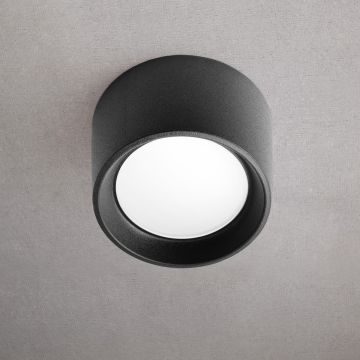 Lumină montată pe suprafață Livia FMG-LIVIA160-BLK 6500K-4000K-2700K 1x10W/GX53 1290lm IP55 de la Fumagalli