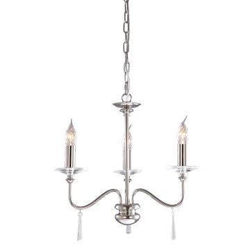 Candelabru FINSBURY PARK FP3-POL-NICKEL 3x60W/E14 de la Elstead Lighting