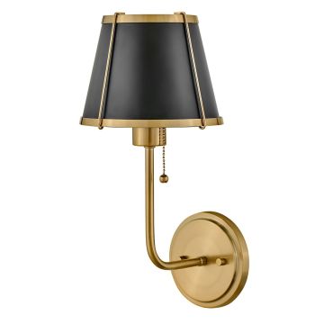 Aplique de perete Clarke HK-CLARKE1-BR-BK 1x40W/E27 IP20 de la Hinkley Lighting