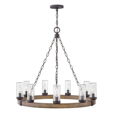 Lampă cu pendul Sawyer HK-SAWYER9-SQ 9x40W/E14 IP44 de la Hinkley Lighting