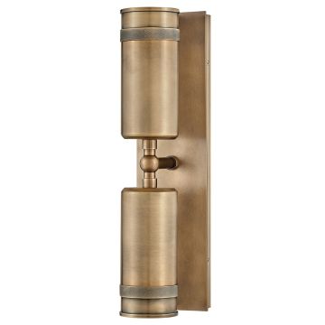 Aplique de perete Pratt HK-PRATT-2LT-SPOT-HB 3000K 2x8W/GU10 560lm ip44 de la Hinkley