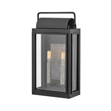 Aplique de perete Sag Harbor HK-SAG-HARBOR-M-BK 2x40W/E14 IP44 de la Hinkley