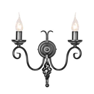 Aplique de perete HARLECH HR2A-BLACK 2x60W/E14 de la Elstead Lighting