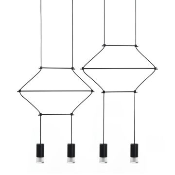 Lampă cu pendul FLUSSO LINE JD0032-4P 3000K 4x3W/G9 960LMLM IP20 de la King Home