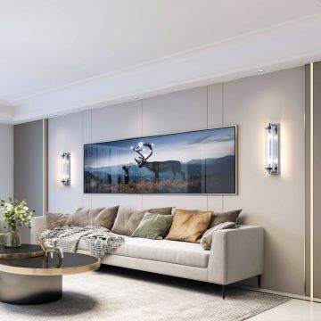 Aplique de perete Lorenzo LP-2960/1W CH 2x40W/E14 IP20 de la Light Prestige